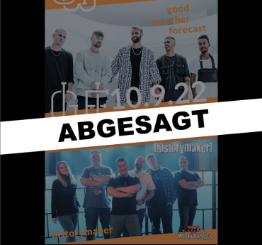 Absage Konzert GWF und historymaker